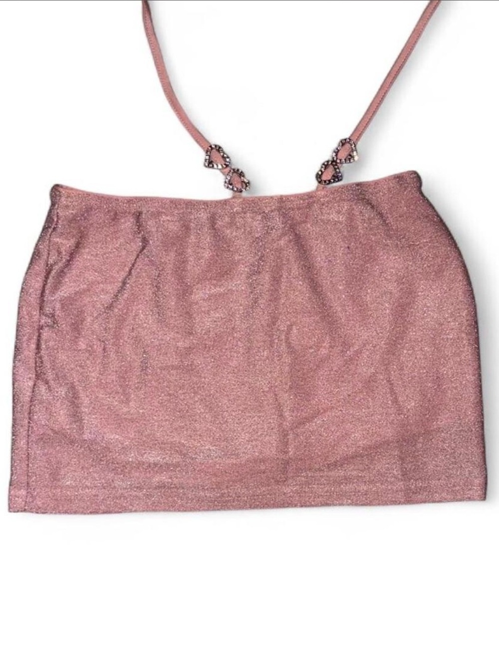Sparkling Pink Mini Skirt - Women's Shimmer Pencil Skirt